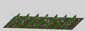 Vineyard Dispersion: “Using state-of-the-art simulation techniques we are able understand how canopy geometry shapes the underlying structure of the turbulent wind field, and ultimately the mechanisms that affect the transport of heat, water, gasses, and particulates through the air.”